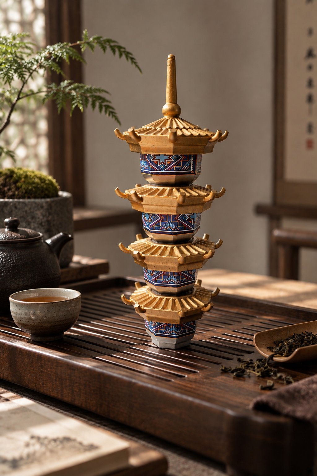 茶席整塔渲染主图